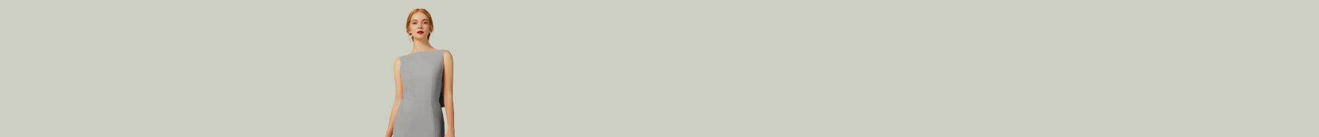 Steel Grey Bridesmaid Dresses - COCOMELODY