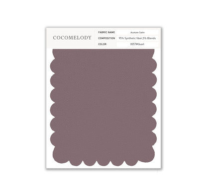 Acetate Satin Fabric Swatch in Single Color