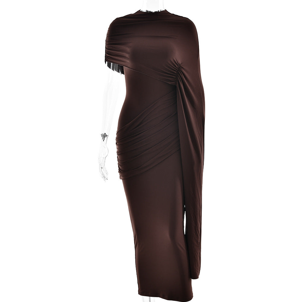 Asymmetry Mini Knitted Semi Formal Wedding Guest Dresses