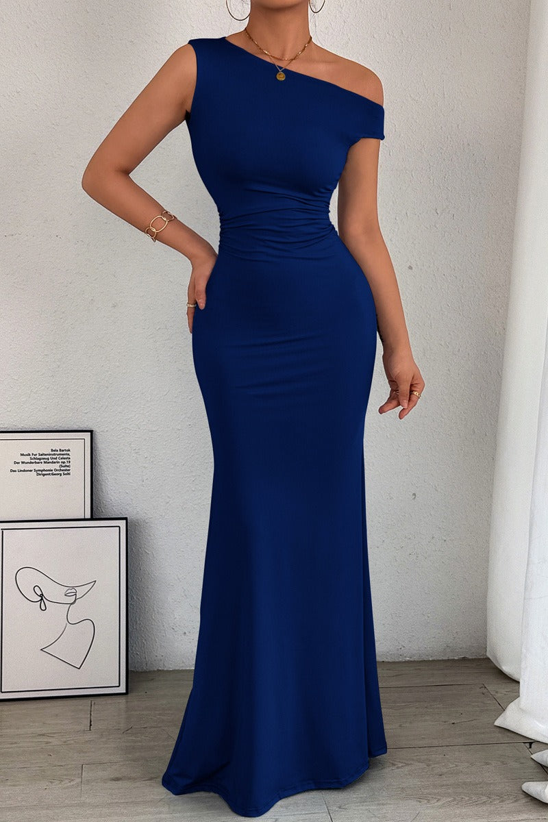 Sheath Floor length Knitted Semi Formal Wedding Guest Dresses 963319574508