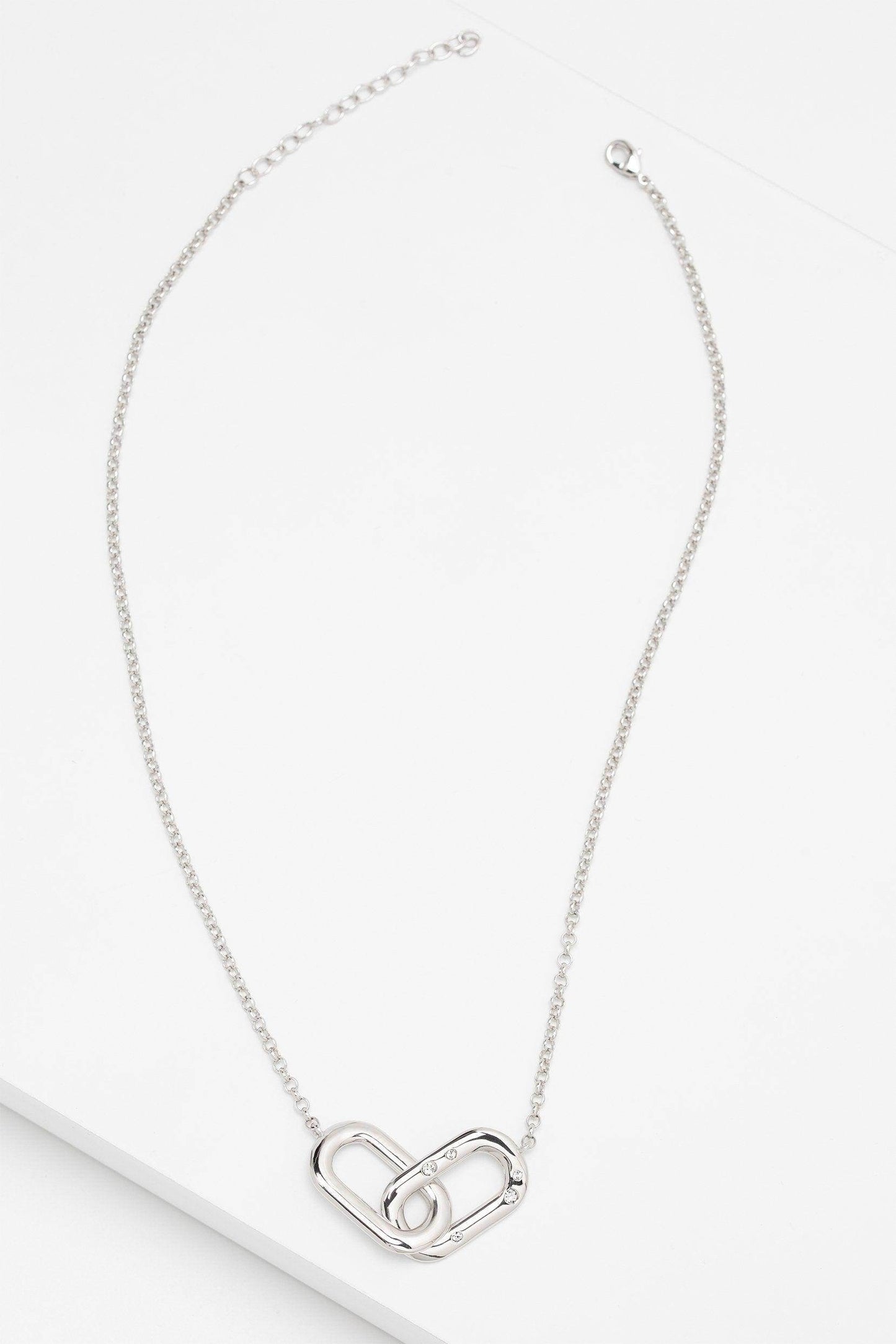 Rhodium plated Necklaces with Crystals CX0012 - COCOMELODY