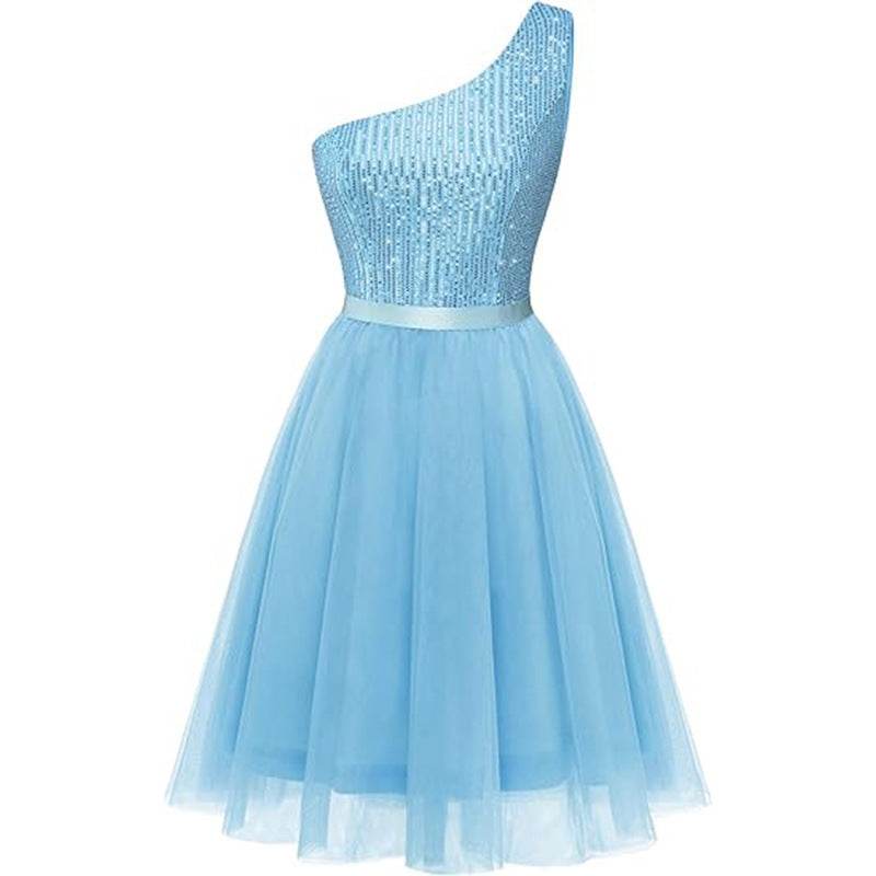 A-Line Mini Tulle Homecoming Dress 836632328295 - COCOMELODY