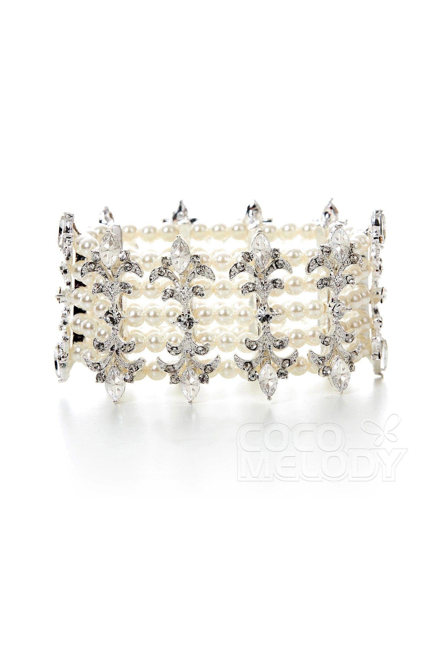 Luxurious Alloy and Zircon Wedding Bracelets HL17002