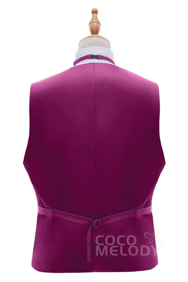 Men's Elastic Silk Like Satin Vests CZ170022 - COCOMELODY