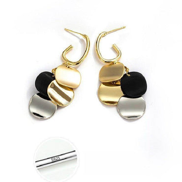 Niche unique temperament fringe earrings silver earrings 634115812636 - COCOMELODY