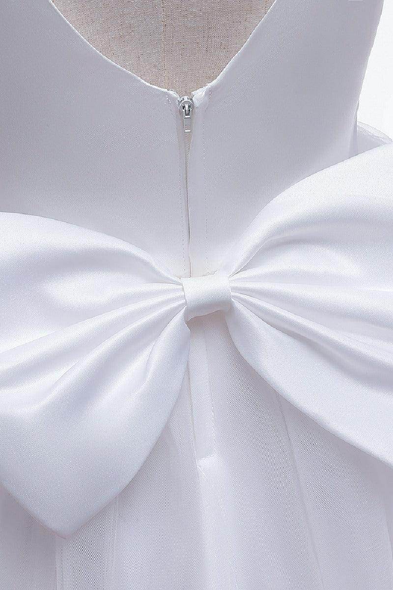 Ball-Gown Scoop Neck Sleeveless Floor-Length Lace/Tulle Flower Girl Dresses 669112568621 - COCOMELODY