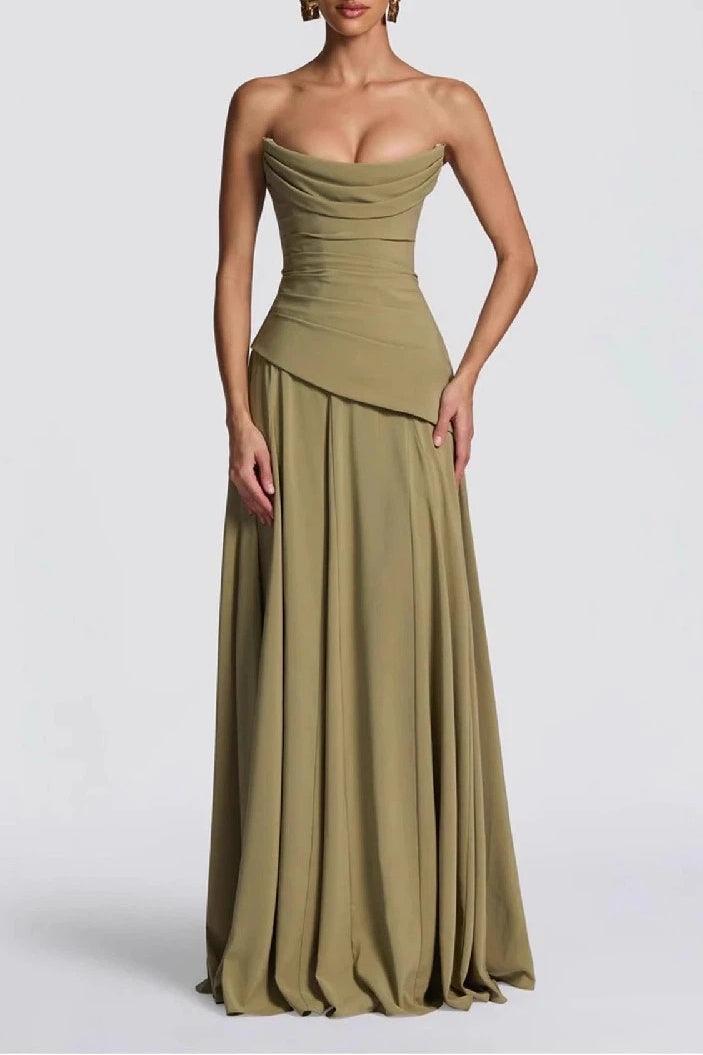 Sheath-Column Floor Length Silk-Like Wedding Guest Dress 1037538978797 - 10 Days / Light Pink / US2 - COCOMELODY