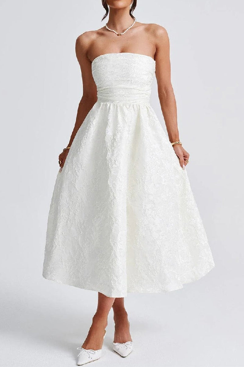 A-Line Midi Jacquard Dress 885712252250