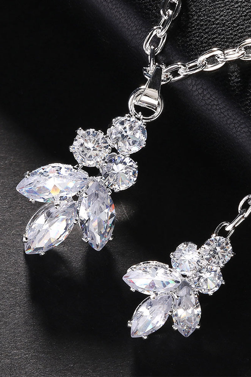 Elegant Rhinestone Back Necklaces 674272097461