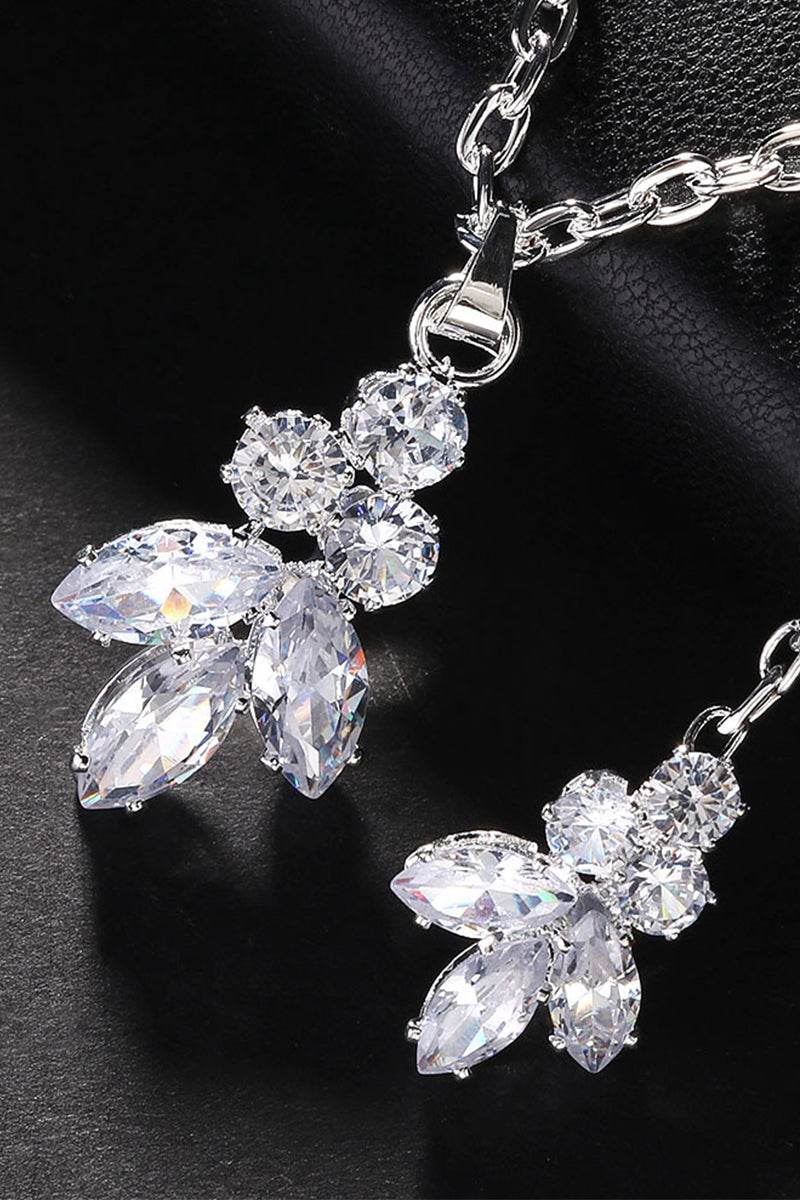Elegant Rhinestone Back Necklaces 674272097461 - COCOMELODY
