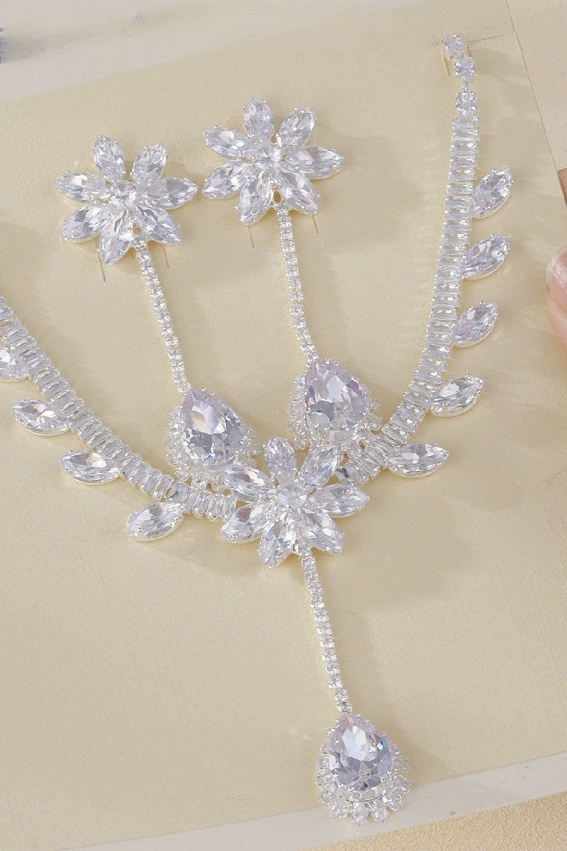 Gorgeous Zircon Earrings/Necklace Jewelry Sets (Set of 2) 837064938270
