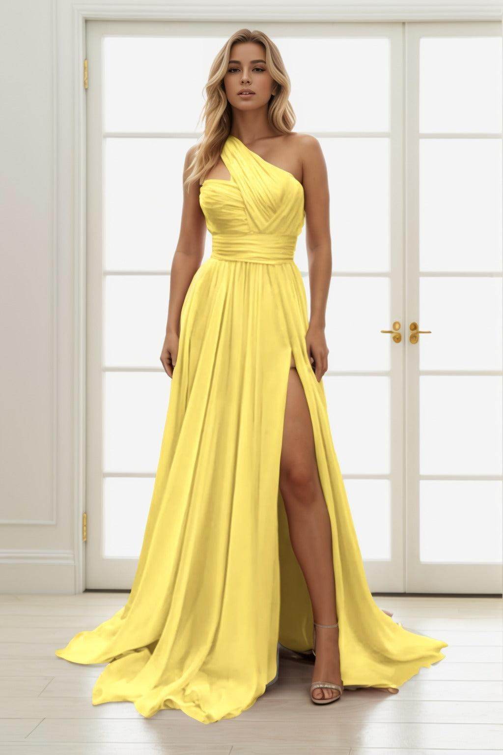 A-Line Maxi Chiffon Prom Dress CS0435 - COCOMELODY