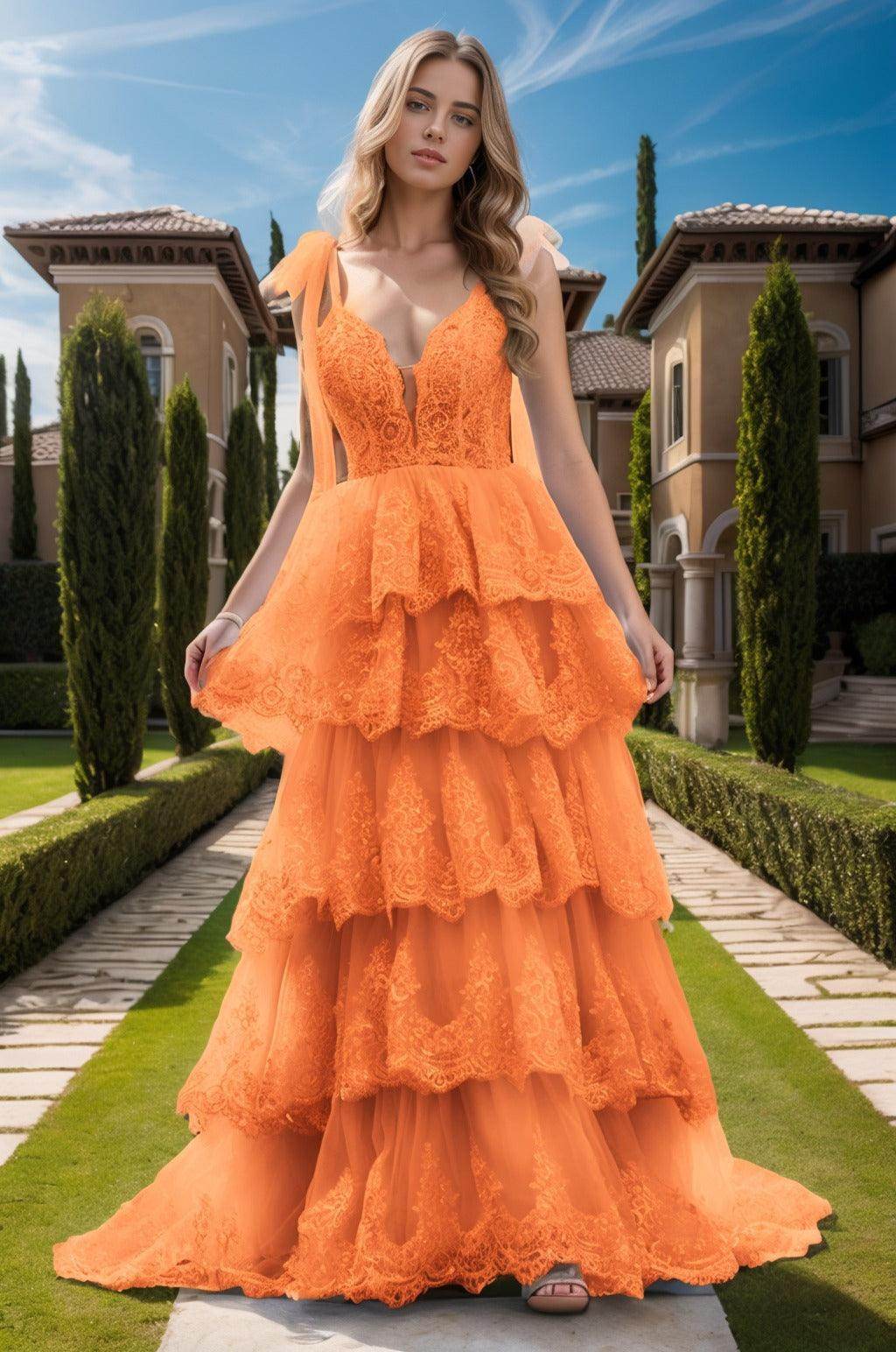 Ball Gown Sweep-Brush Train Tulle Prom Dress CS0461 - COCOMELODY