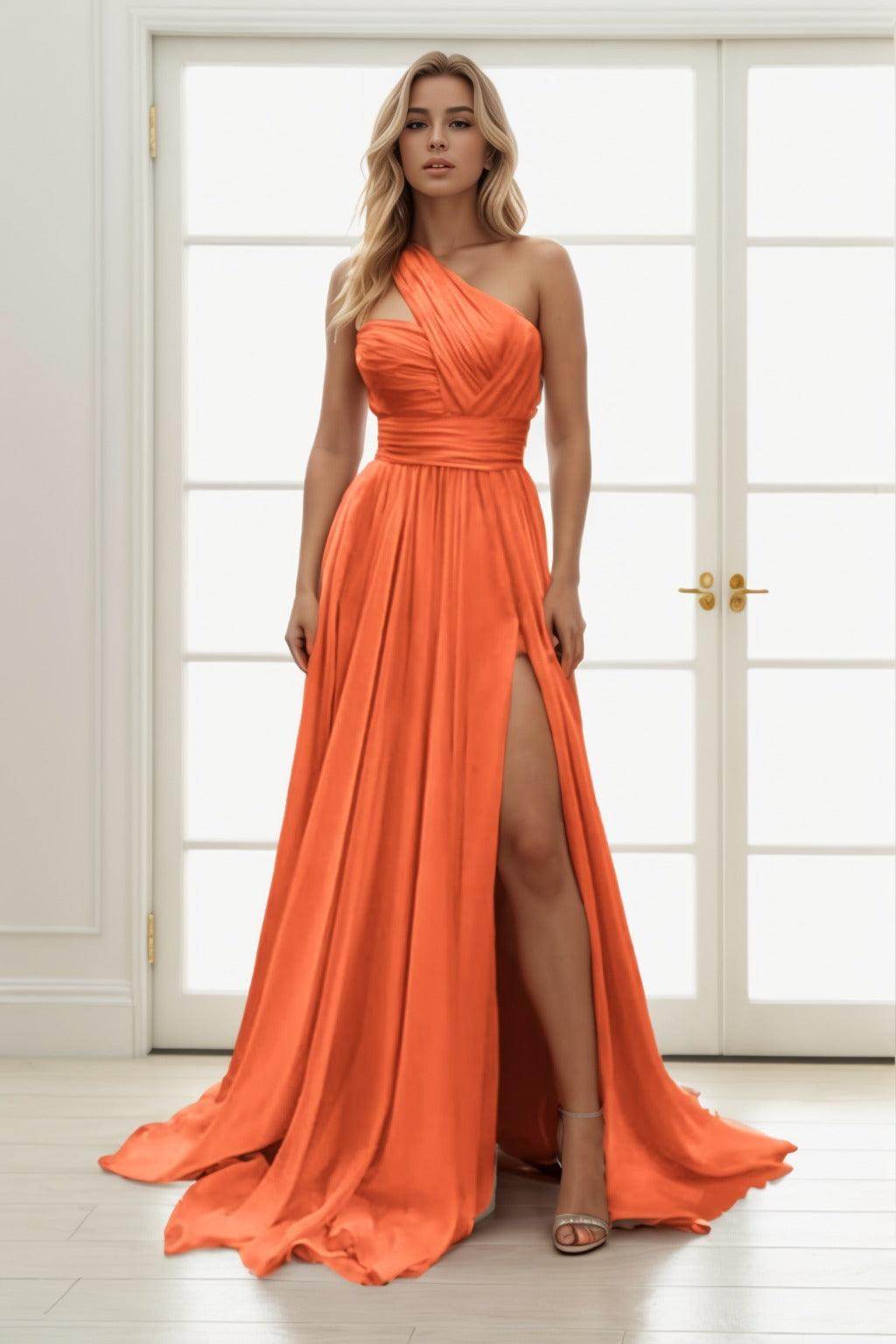 A-Line Maxi Chiffon Prom Dress CS0435 - COCOMELODY
