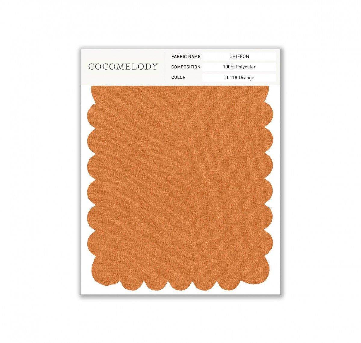 Chiffon Fabric Swatch in Single Color SWCH16001 - COCOMELODY