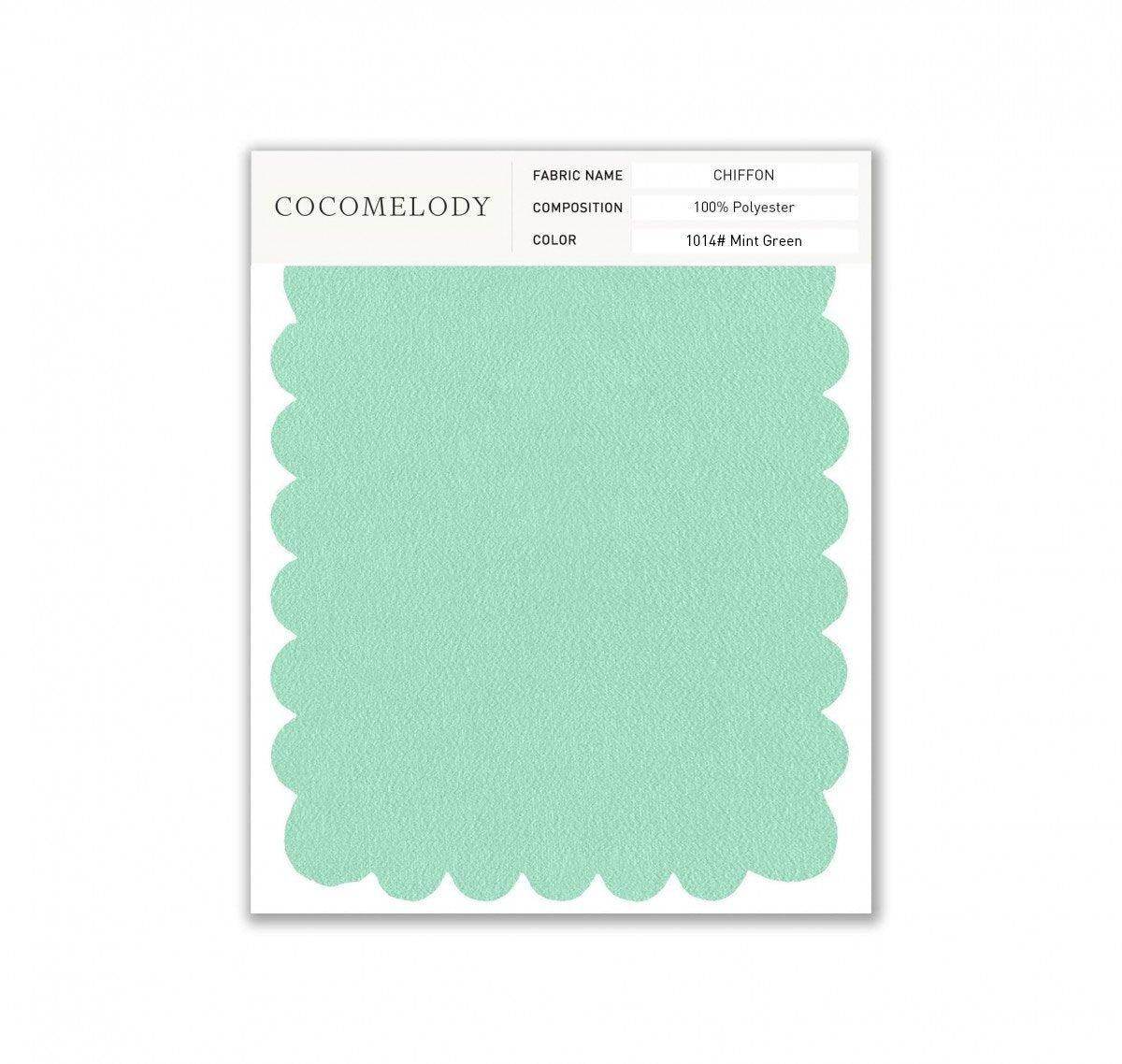 Chiffon Fabric Swatch in Single Color SWCH16001 - COCOMELODY