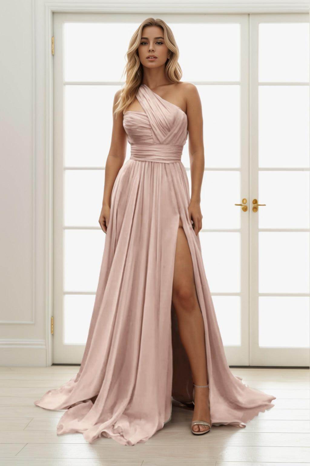 A-Line Maxi Chiffon Prom Dress CS0435 - COCOMELODY