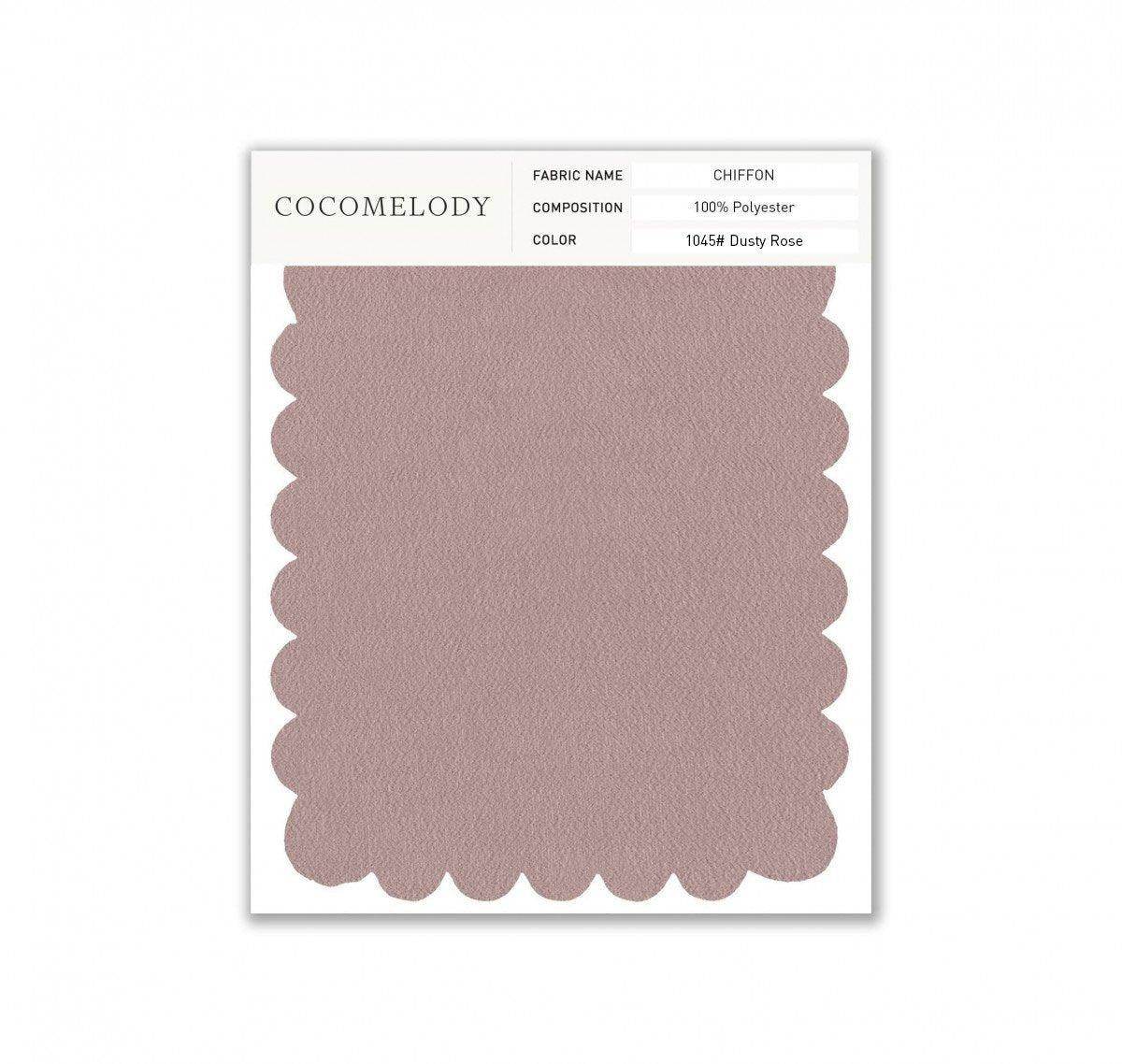 Chiffon Fabric Swatch in Single Color SWCH16001 - COCOMELODY