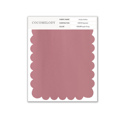 Chiffon Fabric Swatch in Single Color