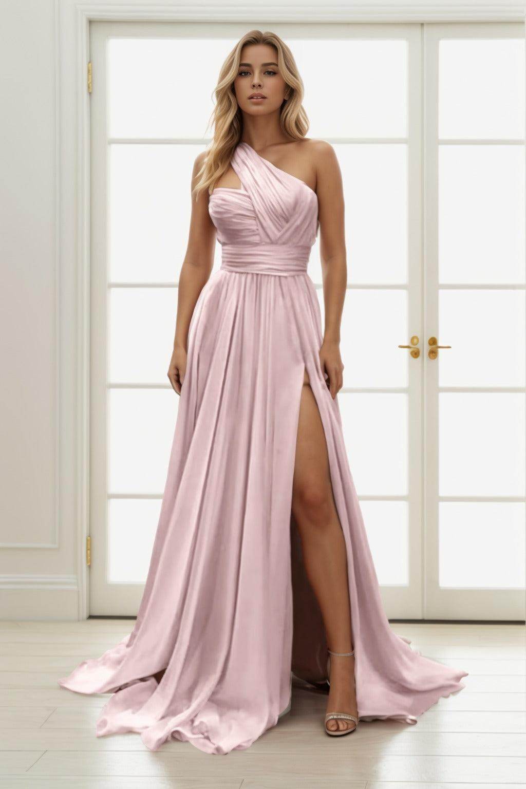 A-Line Maxi Chiffon Prom Dress CS0435 - COCOMELODY