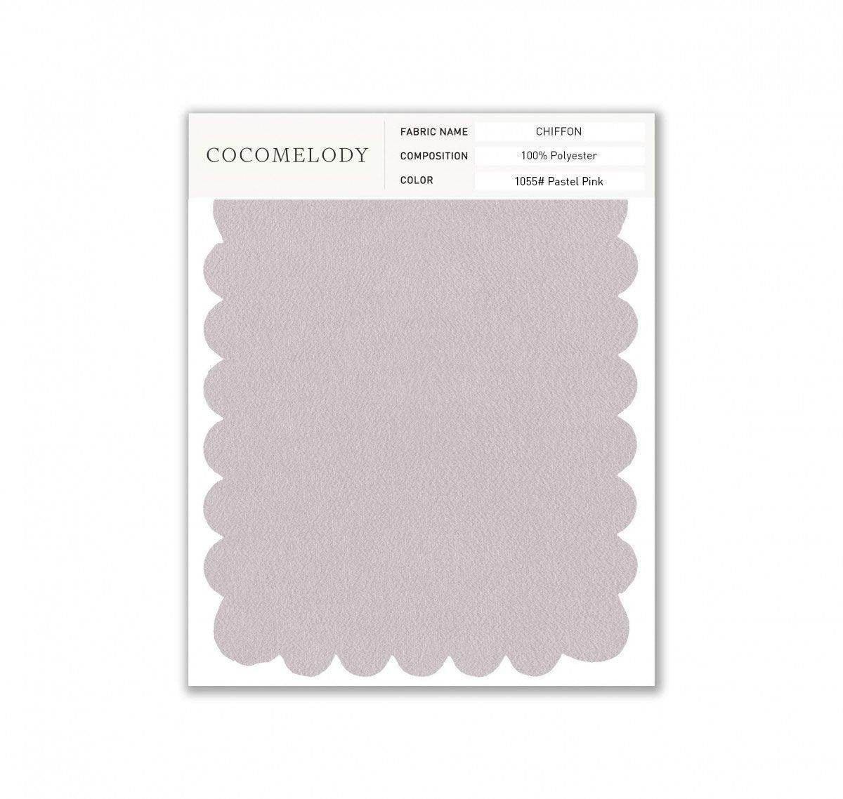 Chiffon Fabric Swatch in Single Color SWCH16001 - COCOMELODY
