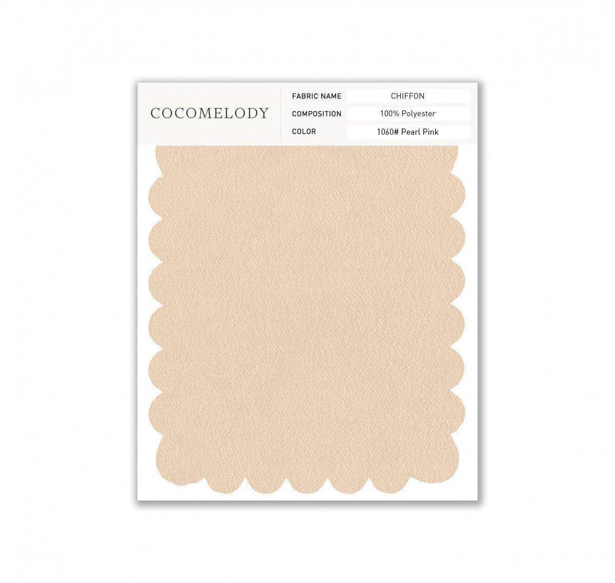 Chiffon Fabric Swatch in Single Color SWCH16001 - COCOMELODY