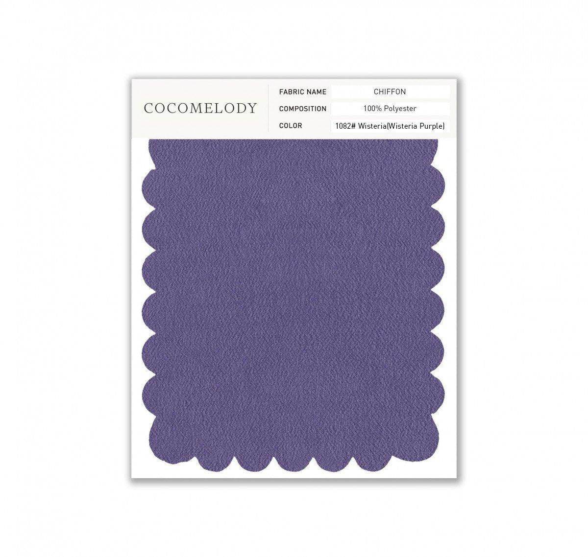 Chiffon Fabric Swatch in Single Color SWCH16001 - COCOMELODY
