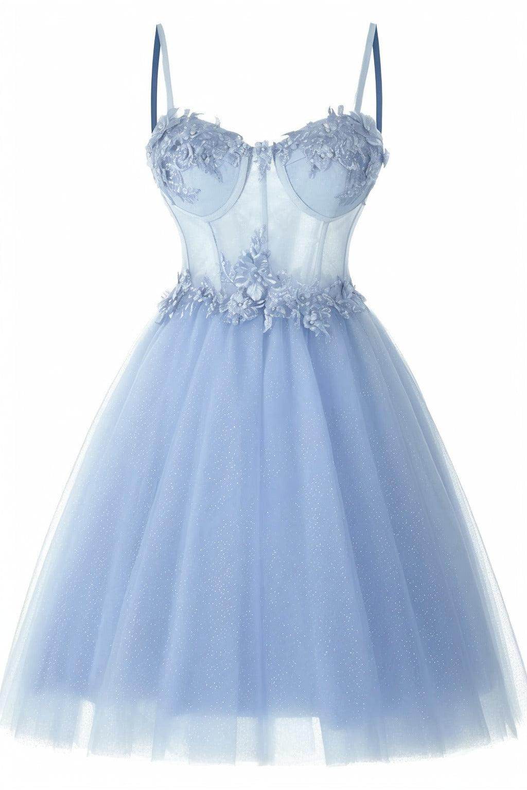 A-Line Short-Mini Tulle Prom Dress CS0400 - COCOMELODY
