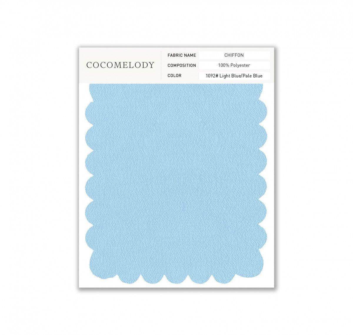 Chiffon Fabric Swatch in Single Color SWCH16001 - COCOMELODY