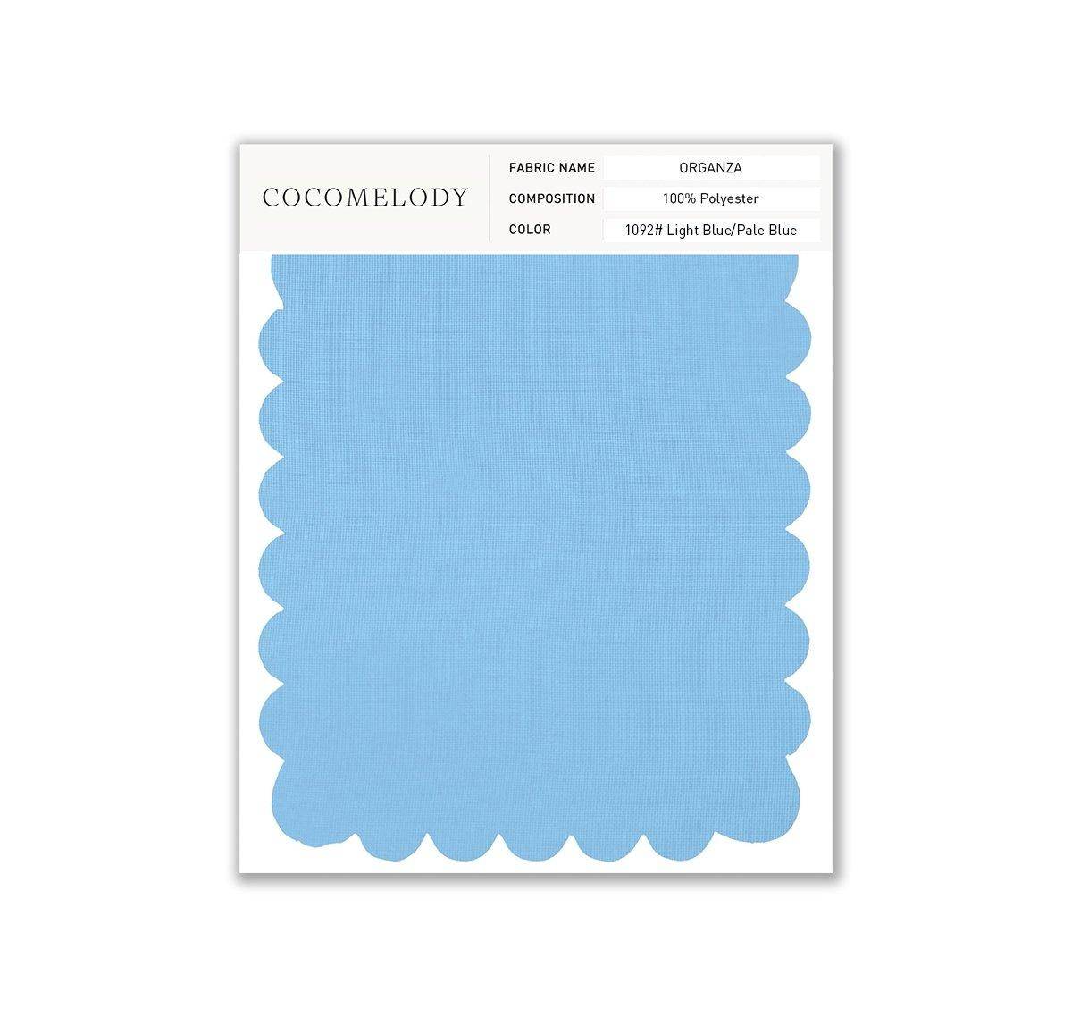 Organza Fabric Swatch in Single Color SWOR16006 - COCOMELODY