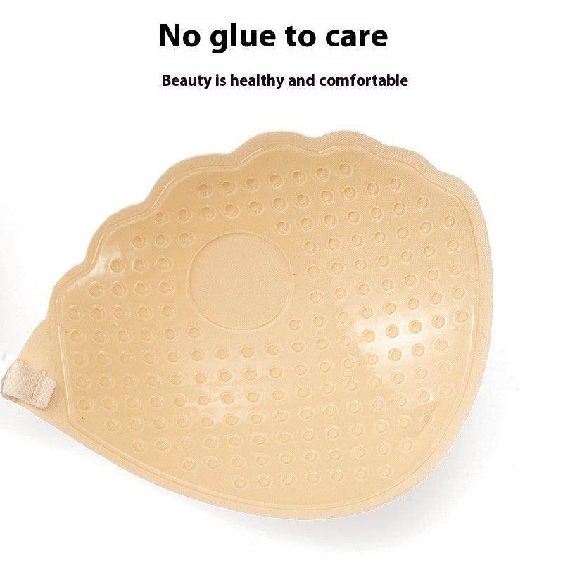 Breast patch female wedding dress with lace breast patch to hold up small chest display large breathable bra invisible underwear 810018057394 - COCOMELODY