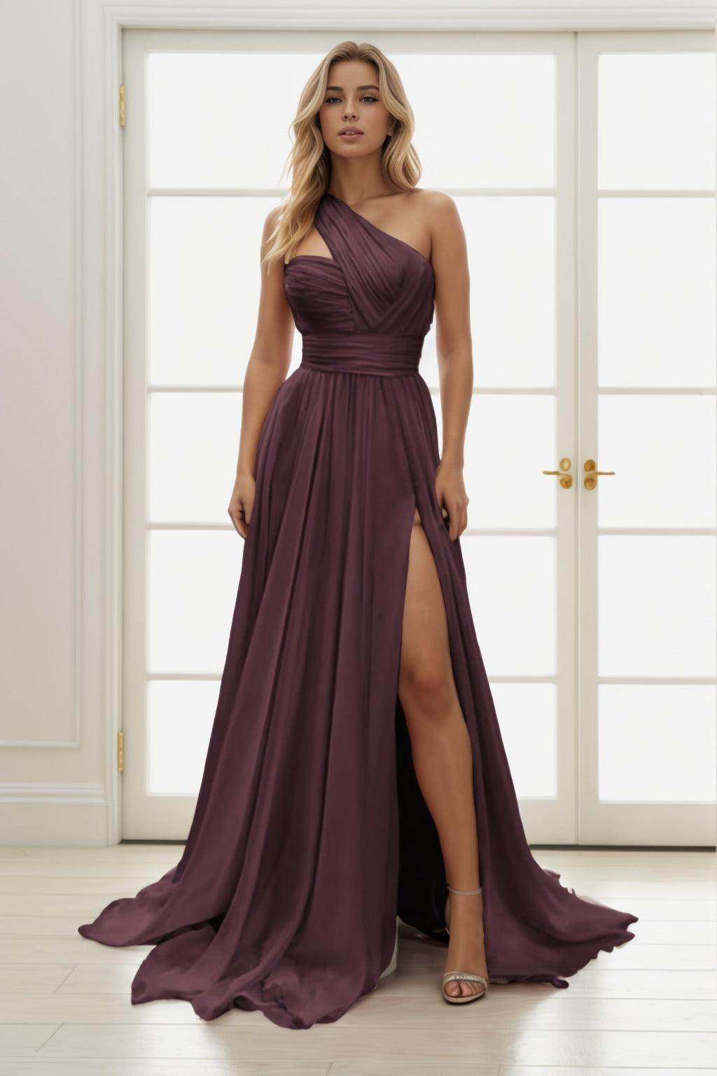 A-Line Maxi Chiffon Prom Dress CS0435 - COCOMELODY
