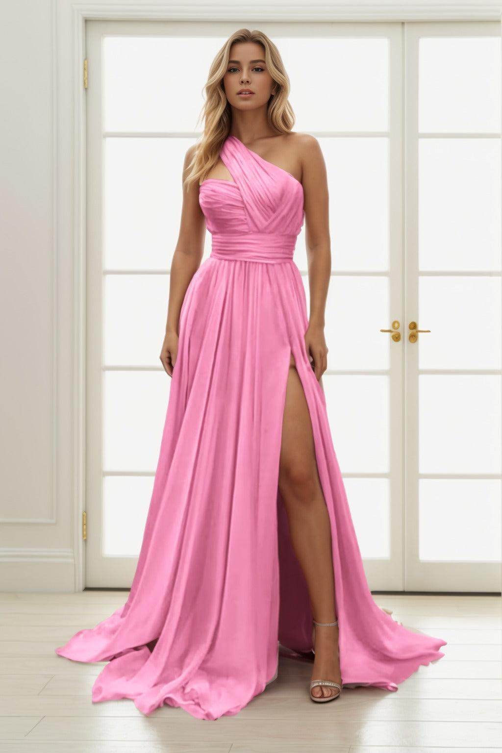 A-Line Maxi Chiffon Prom Dress CS0435 - COCOMELODY