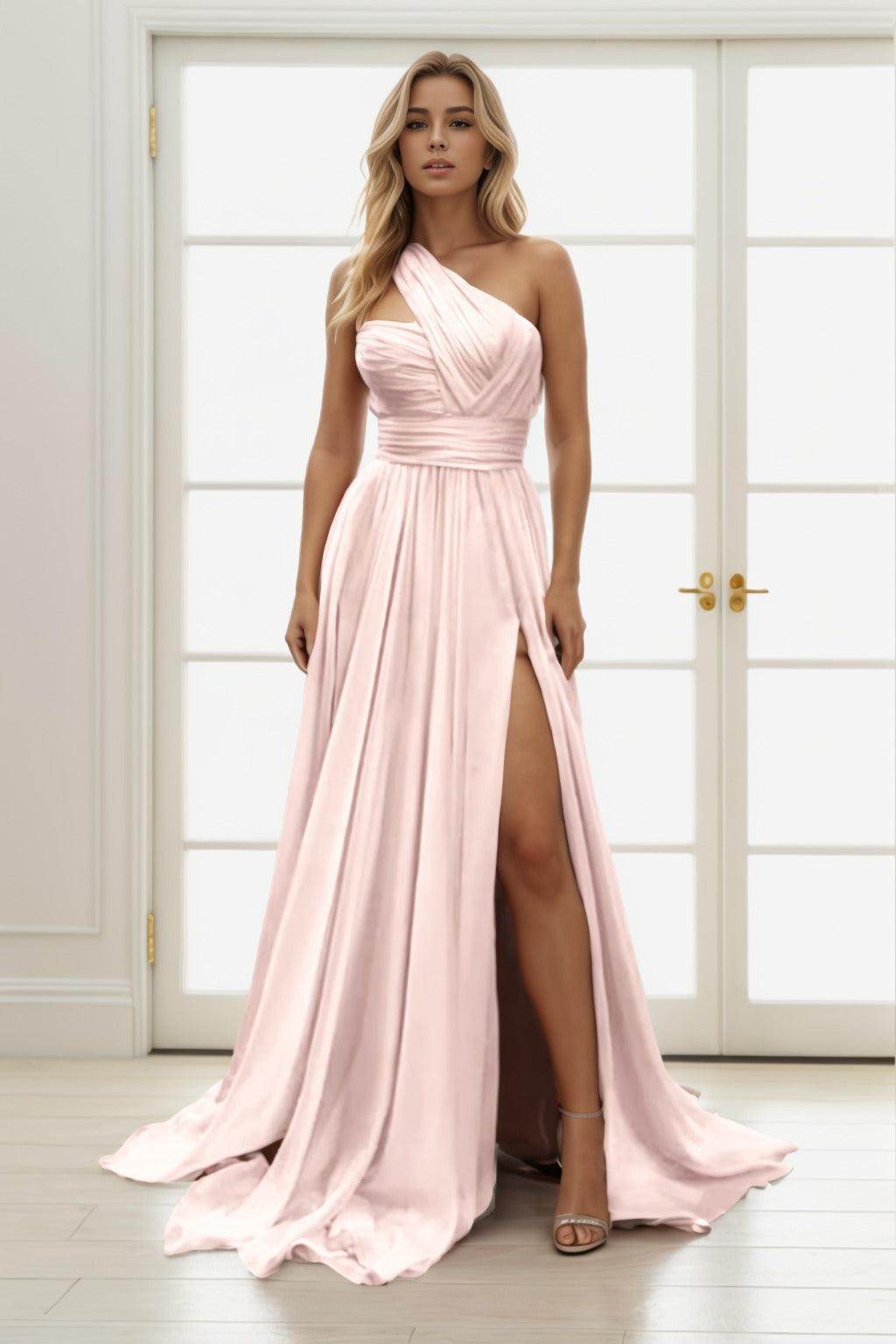 A-Line Maxi Chiffon Prom Dress CS0435 - COCOMELODY