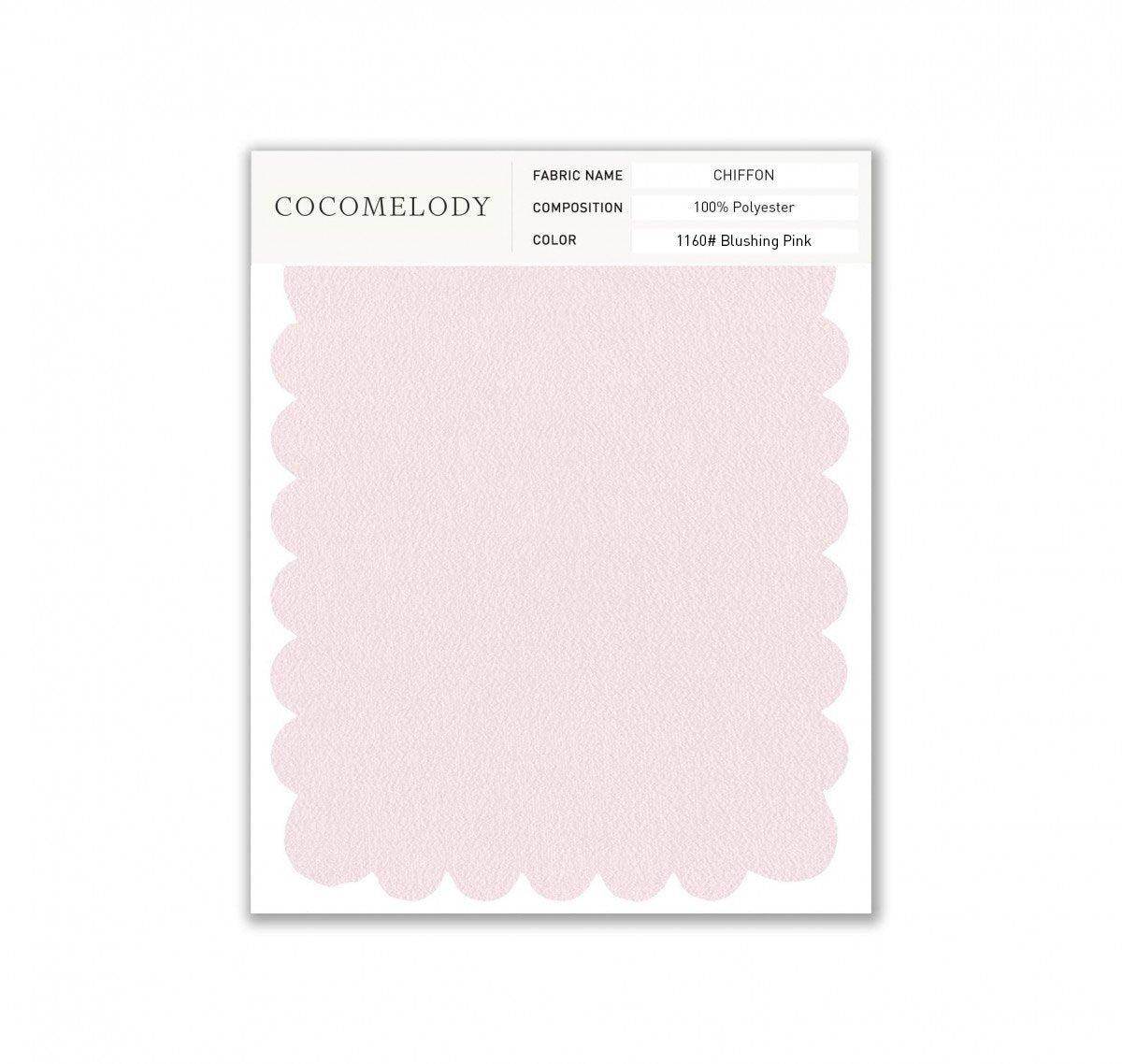 Chiffon Fabric Swatch in Single Color SWCH16001 - COCOMELODY