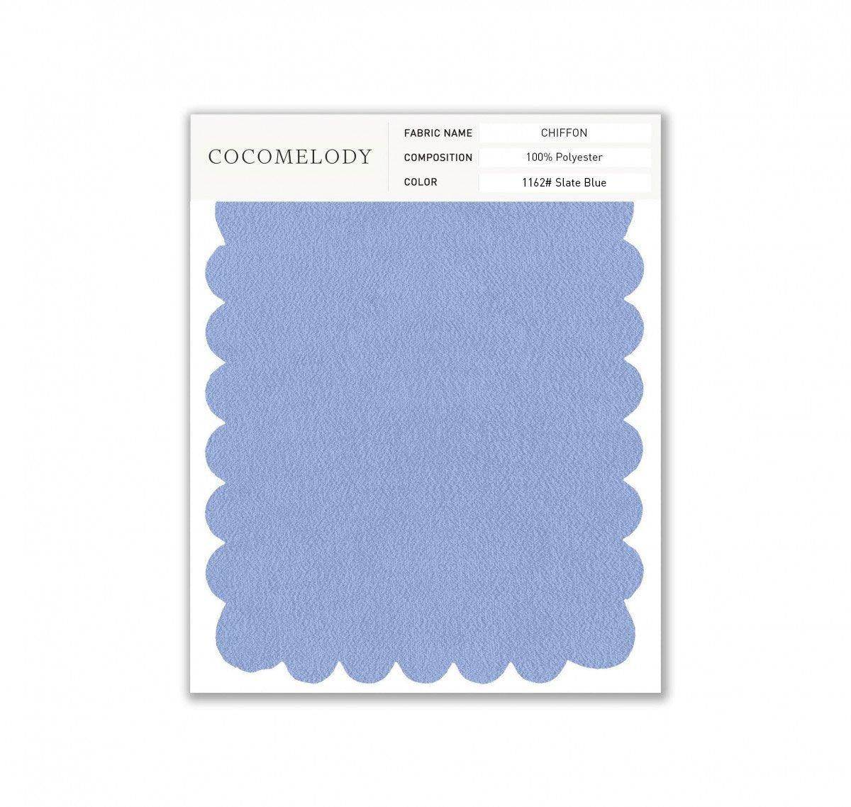 Chiffon Fabric Swatch in Single Color SWCH16001 - COCOMELODY