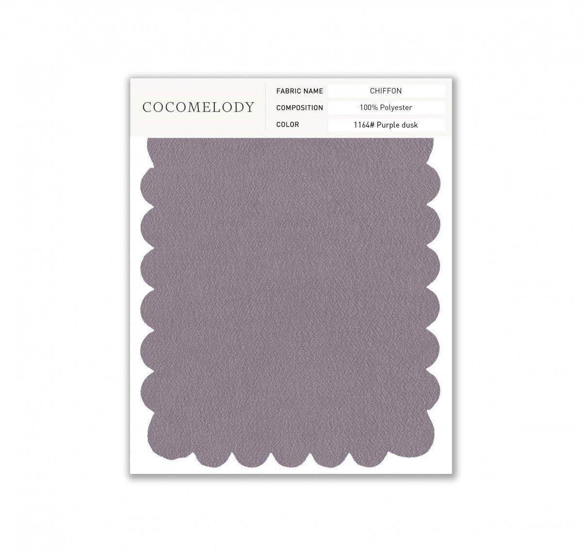 Chiffon Fabric Swatch in Single Color SWCH16001 - COCOMELODY
