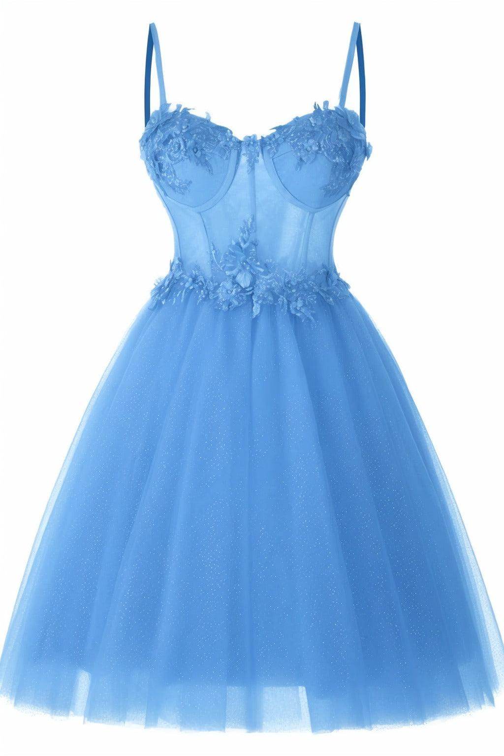 A-Line Short-Mini Tulle Prom Dress CS0400 - COCOMELODY