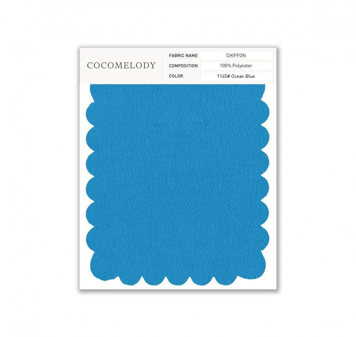 Chiffon Fabric Swatch in Single Color SWCH16001 - COCOMELODY