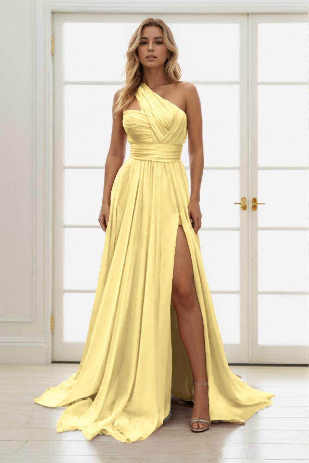A-Line Maxi Chiffon Prom Dress CS0435 - COCOMELODY