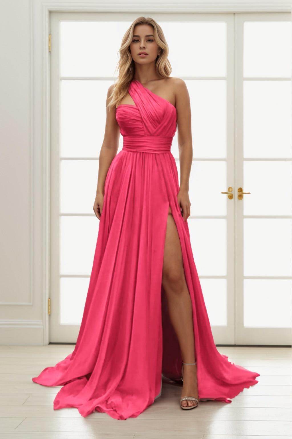 A-Line Maxi Chiffon Prom Dress CS0435 - COCOMELODY