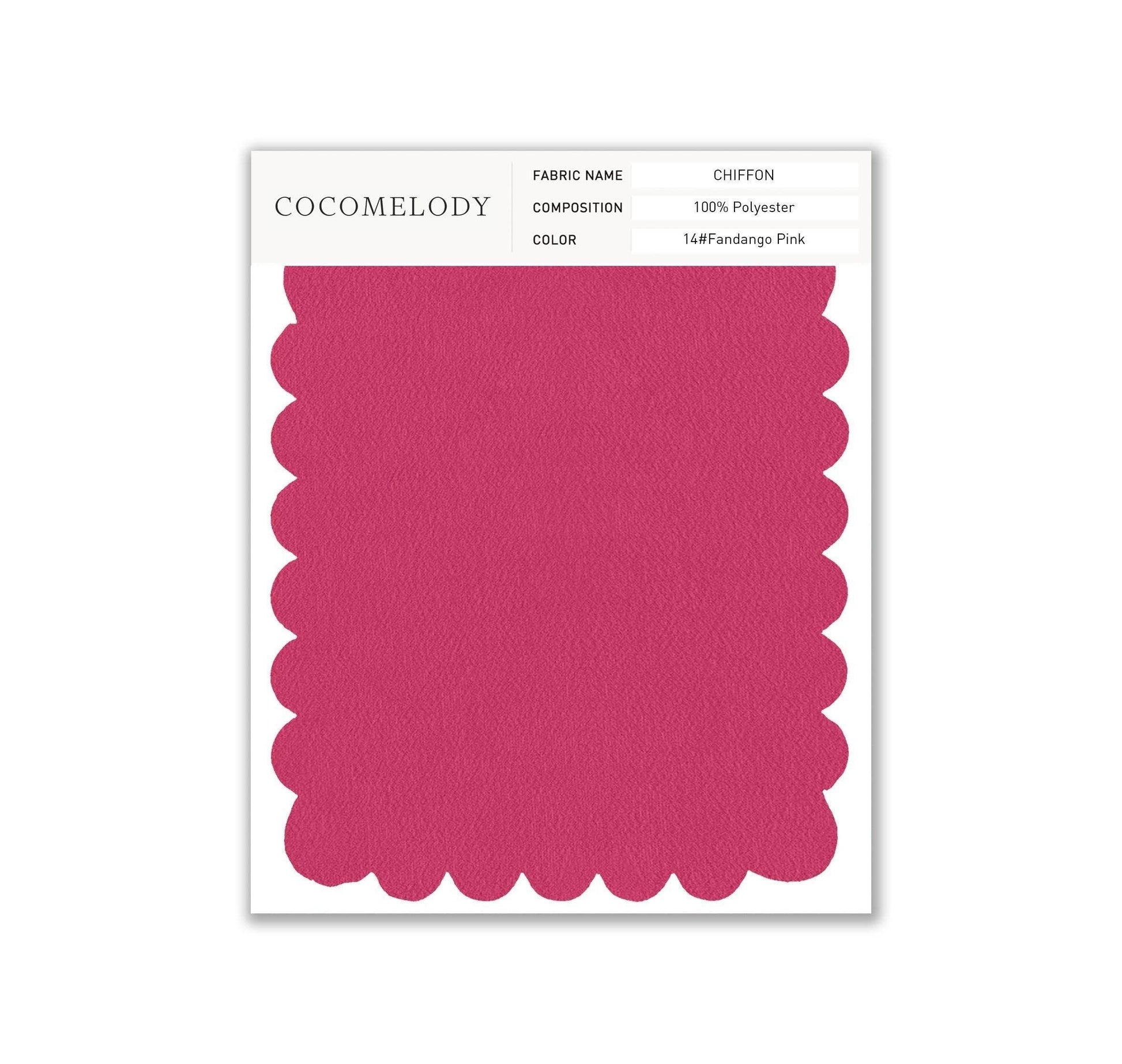 Chiffon Fabric Swatch in Single Color SWCH16001 - COCOMELODY