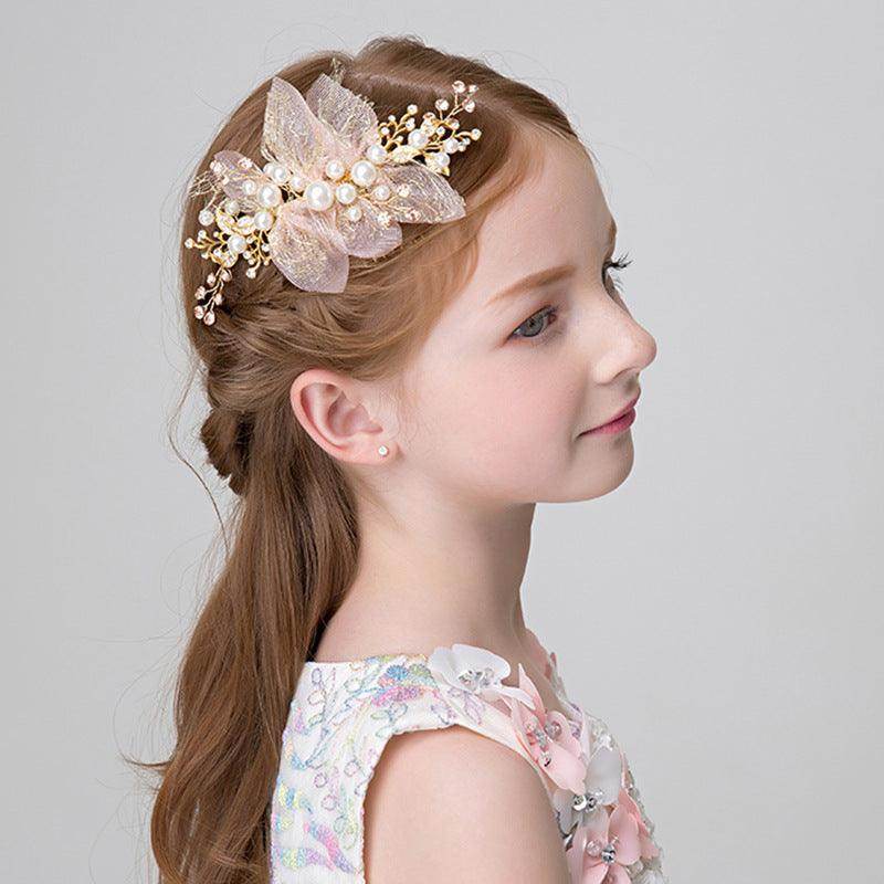 Wedding Hair Accessories for Kids Flower Girl Hair Accessory Princess Headpiece Flower Girl Headpiece Accessories for Birthday Party 618849338273 - COCOMELODY