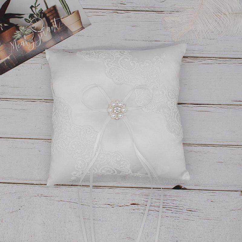 Bow ring support ring pillow 620798847774 - COCOMELODY
