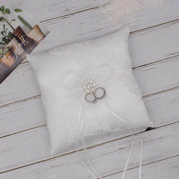 Bow ring support ring pillow 620798847774 - COCOMELODY