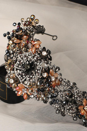Crystals Rhinestone Tiara Earrings Jewelry 752645566331 - 7 Days / As Picture - COCOMELODY