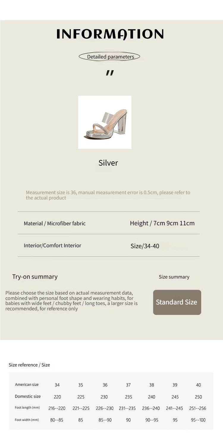 Chunky Heel 11cm PU Shoes 877856890347 - COCOMELODY