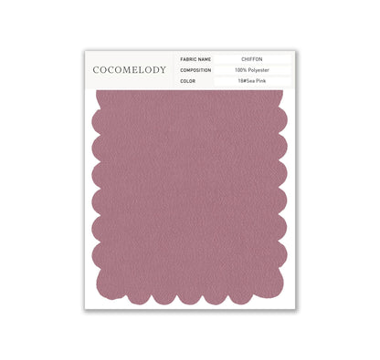 Chiffon Fabric Swatch in Single Color