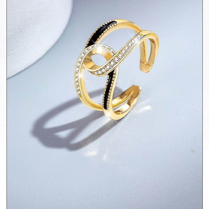 Ring female design niche high sense of personality 671600279649 - COCOMELODY