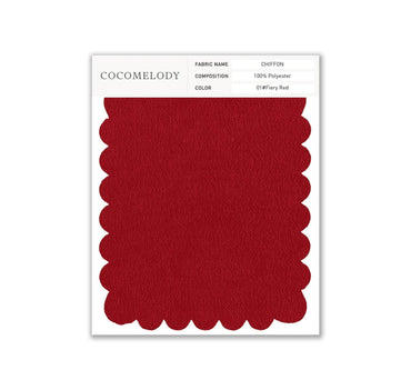 Chiffon Fabric Swatch in Single Color SWCH16001 - COCOMELODY